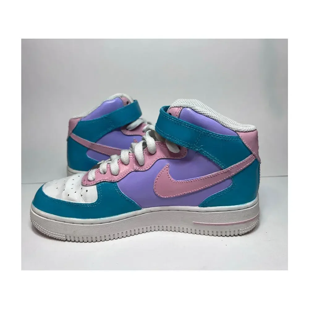 Nike Air Force Custom Painted Youth Size 5.5 Pastels DH2933-111